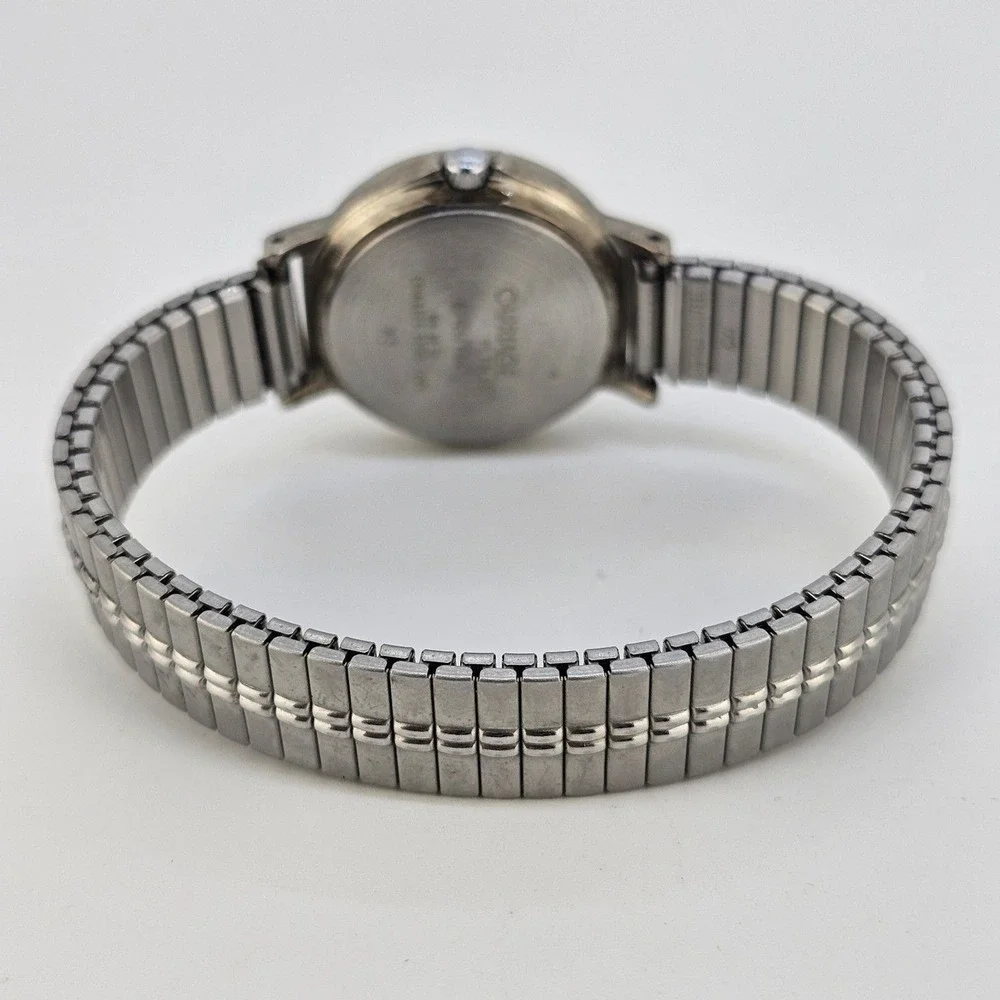 Carriage Timex Women's Watch 25MM White Dial Gray Expansion Band‎ 6